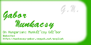 gabor munkacsy business card